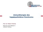 Immuntherapie des hepatozellulären Karzinoms