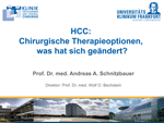 HCC: chirurgische Therapieoptionen – was hat sich geändert?
