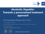 Alcoholic hepatitis: towards a personalized diagnostic and therapeutic approach