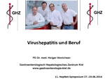 Virushepatitis und Beruf